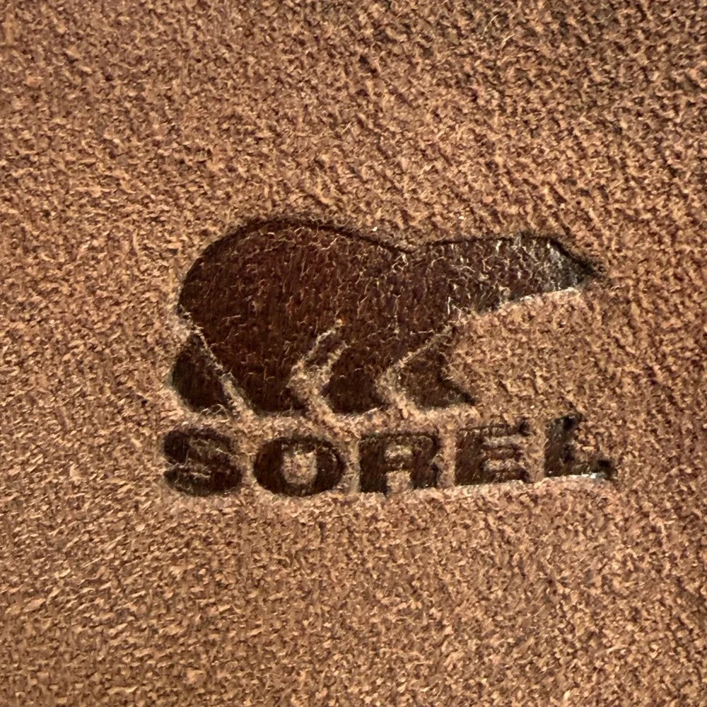 Sorel Slim Shortie Boots Womens 8.5 Bonfire Rust Brown Waterproof Pull On